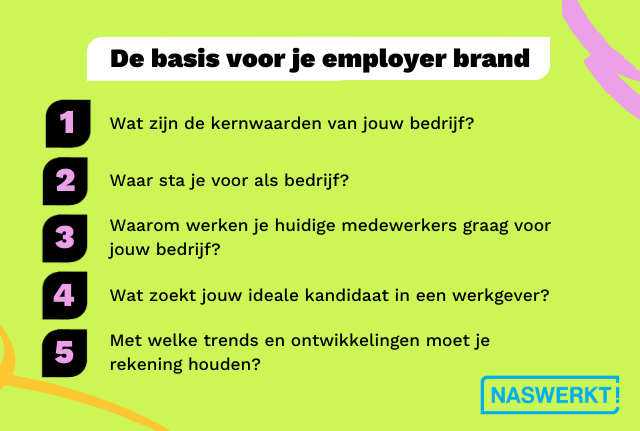 De basis voor je employer brand: 5 stappen