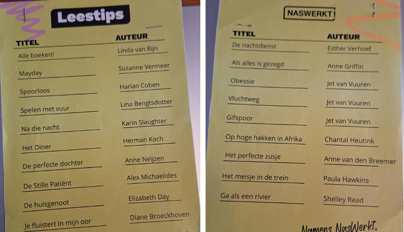 Een boekenlijst voor de winnaar - kerstwens NasWerkt